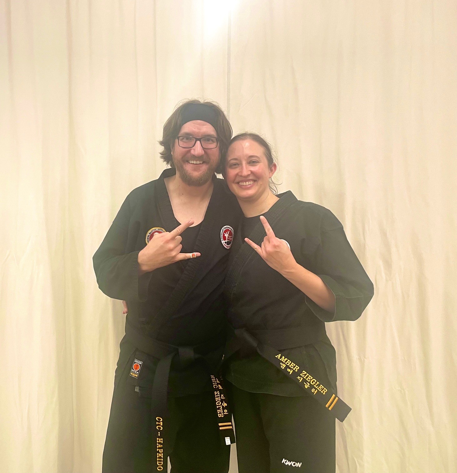 Amber and Eric at Karate