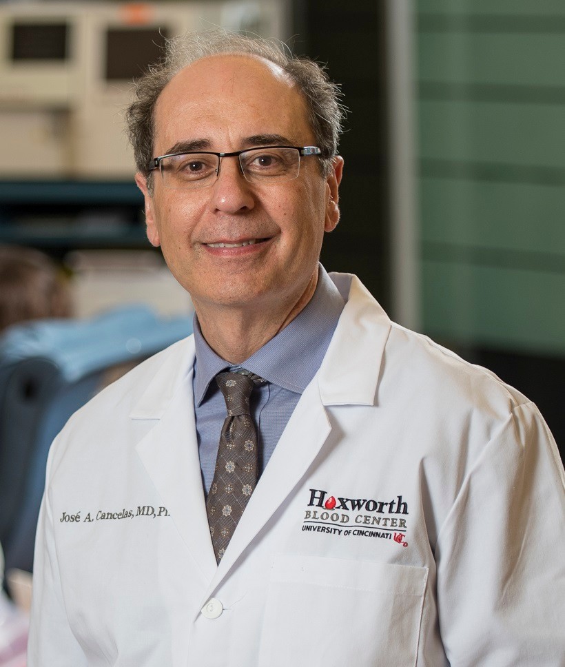 Jose Cancelas, MD, PhD, Director of University of Cincinnati (UC) Hoxworth Blood Center