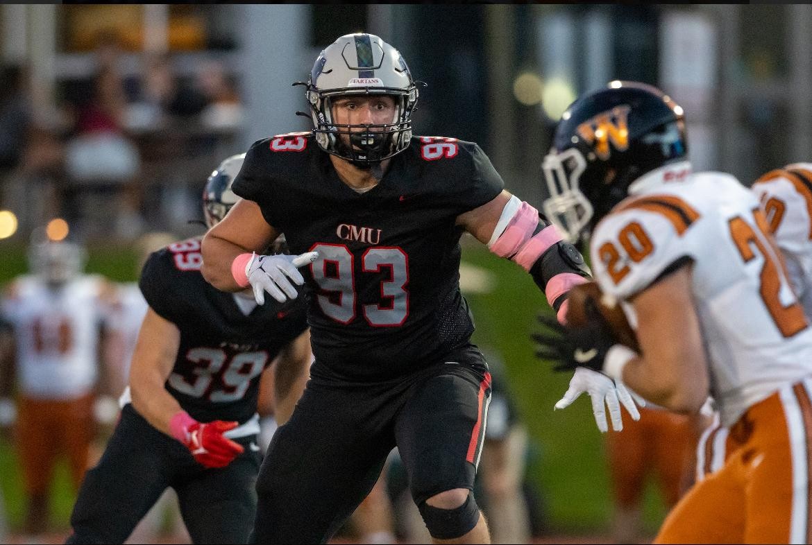 Mitchell playing football