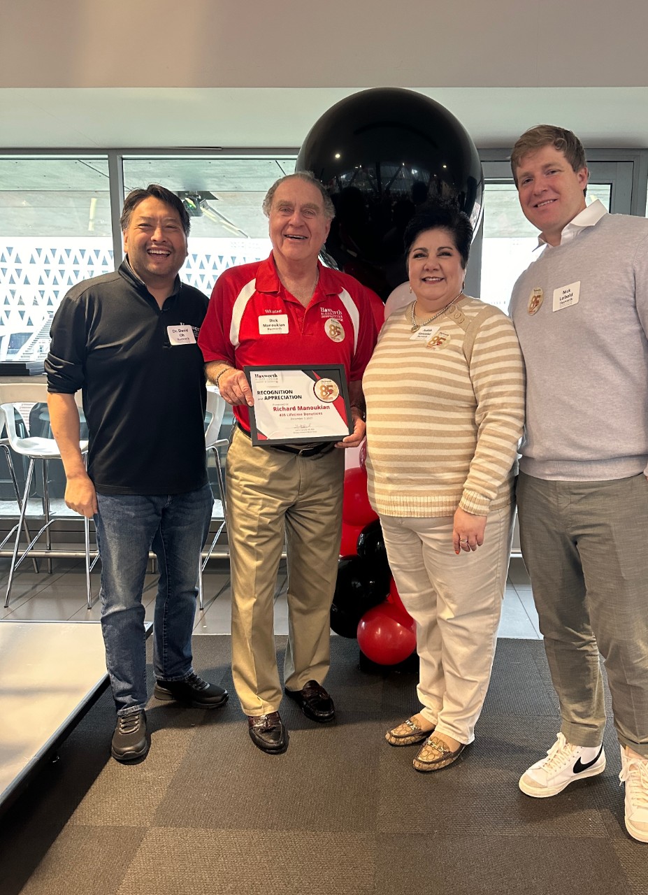 Dick with Hoxworth leadership at 85th Anniversary celebration