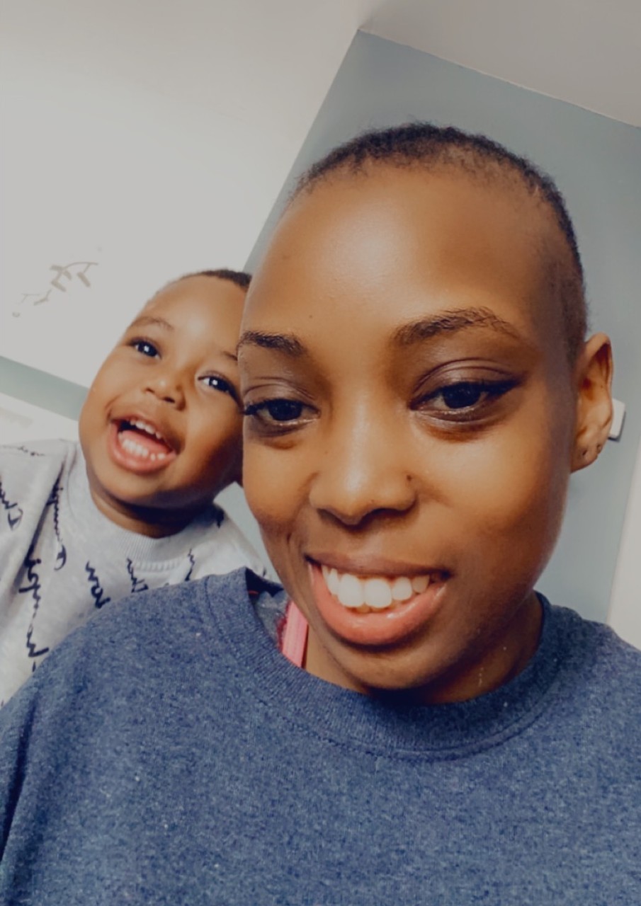 Sickle Cell Warrior Brittney Benson with her son