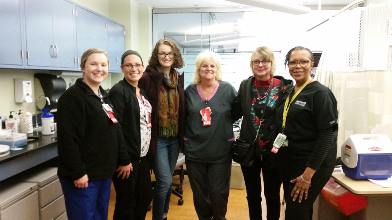 Melinda and Oliva with the aperesis staff